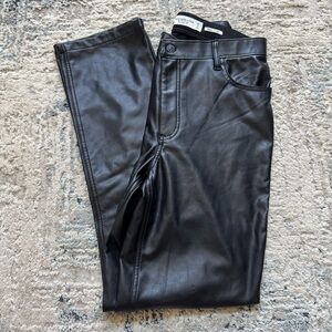 Abercrombie & Fitch Black Vegan Leather Pants